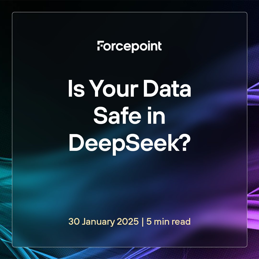 Forcepoint X-Labs (@forcepointlabs) on Twitter photo 🚨🐋 What does DeepSeek mean for data security? Technical Writing Specialist <a href="/LionelGeek/">Lionel Menchaca Jr.</a> breaks down what you need to know: bit.ly/4hAd1f0 🚨🐋 What does DeepSeek mean for data security? Technical Writing Specialist <a href="/LionelGeek/">Lionel Menchaca Jr.</a> breaks down what you need to know: bit.ly/4hAd1f0