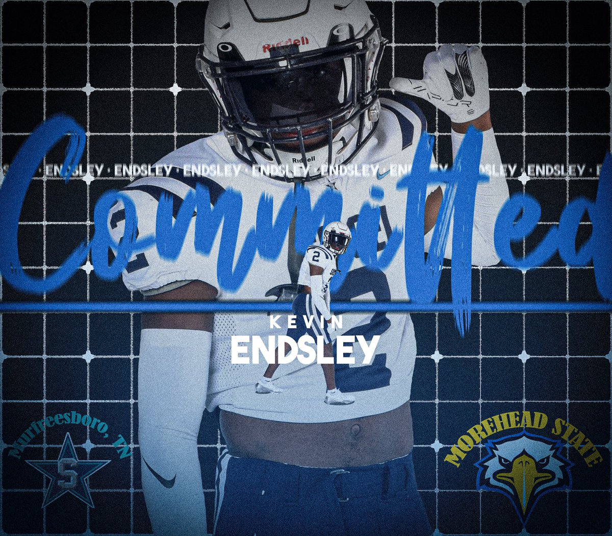 100% COMMITTED TO <a href="/MSUEaglesFB/">Morehead State Football</a>‼️AGTG for this opportunity to play at the next level! I am forever thankful to my coaches, teammates, and family! Thank you to <a href="/CoachTreadAWay/">Laurence Treadaway</a> for this great recruiting journey‼️<a href="/SiegelAthletics/">Siegel Athletics</a> <a href="/strengthcoach34/">Beasley Elite Sports</a> <a href="/RenshawAdam/">Adam Renshaw</a> <a href="/ericsmith78/">Eric Smith</a>