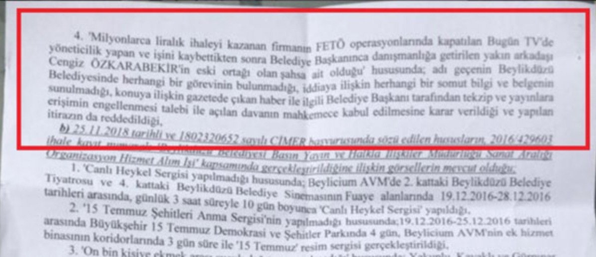 GECE GECE SİZE <a href="/ekrem_imamoglu/">Ekrem İmamoğlu</a> 'nun BİLİR KİŞİSİ'NDEN BAHSEDEYİM.

İBB Başkanı ve hali hazırda Büyükçekmece 10. Asliye Ceza Mahkemesi'nde yargılandığı davanın şüpheli şirketi ELAPRO A.Ş. hakkında 2016-2017 ve 2018 yıllarında verilen ihaleler hakkında CİMER'e bir baş vuru