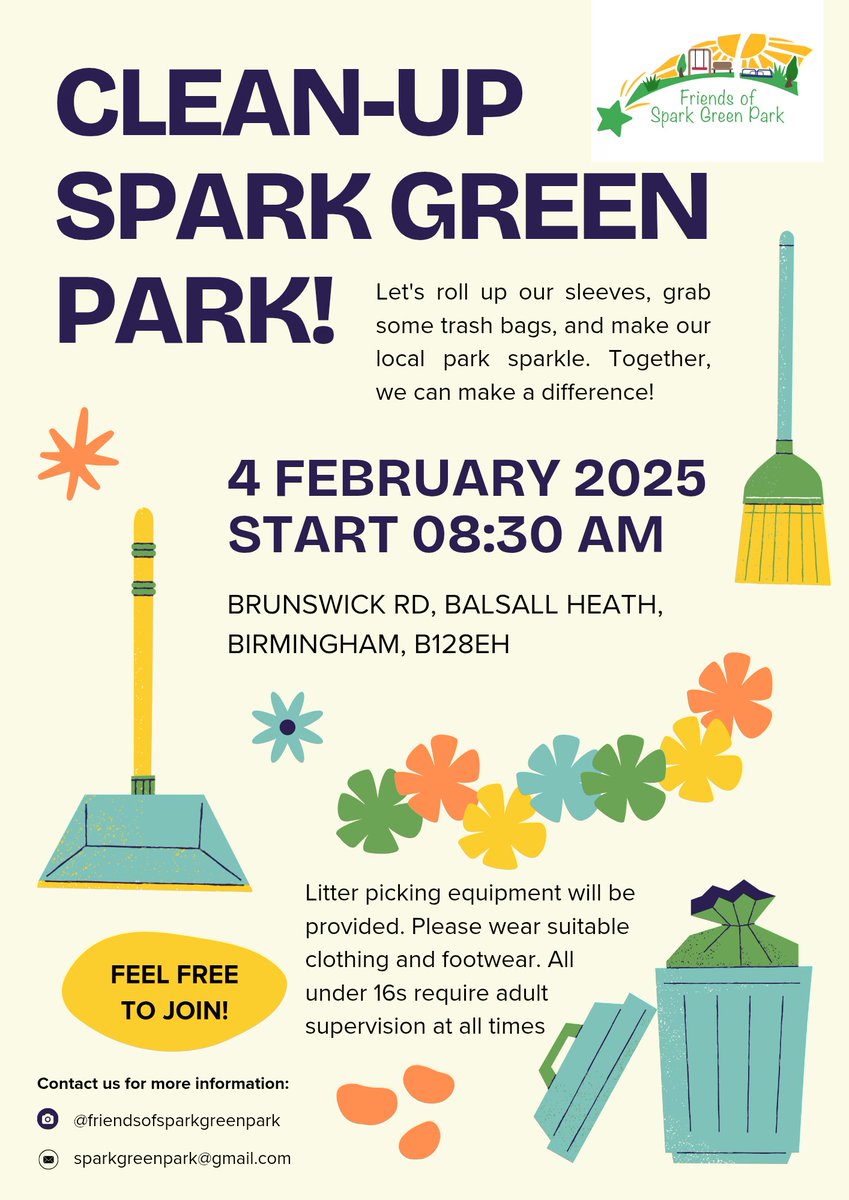 #Litterpick with us on Tuesday 4th February in #SparkGreenPark
