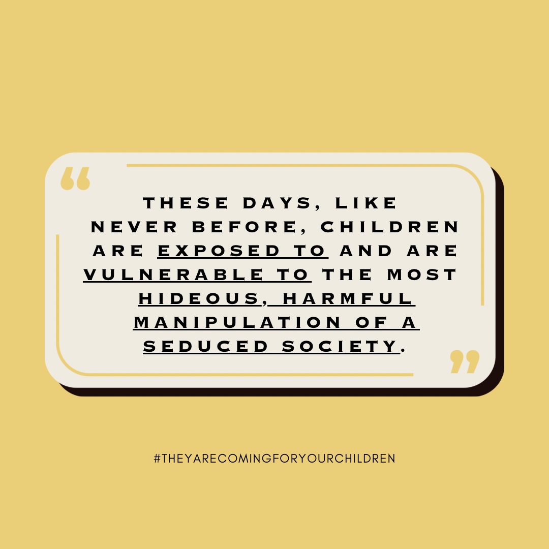 These days, more than ever, our children face dangerous manipulation from a society lost in deception. 💔

It’s time to stand in prayer, truth, and action to protect their hearts, minds, and futures. Let’s be the light that guides them back to hope and wholeness! ✨ 

#Truth