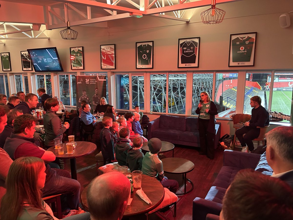 👏 We were delighted to host a pre-match Q&amp;A with Craig Casey to celebrate our 20th year anniversary of supporting Irelands next generation.

#FutureIsGreen