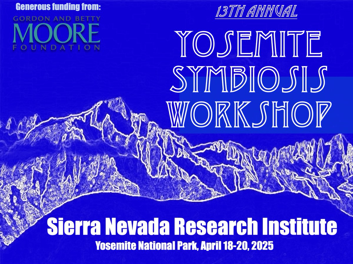 SachsLab's tweet image. Please repost! and Save the date for the 13th Annual Yosemite Symbiosis Workshop (April 18-20, 2025).
More info at the registration page. REGISTRATION WILL OPEN SOON
sachslab.com/symbiosis-2015…