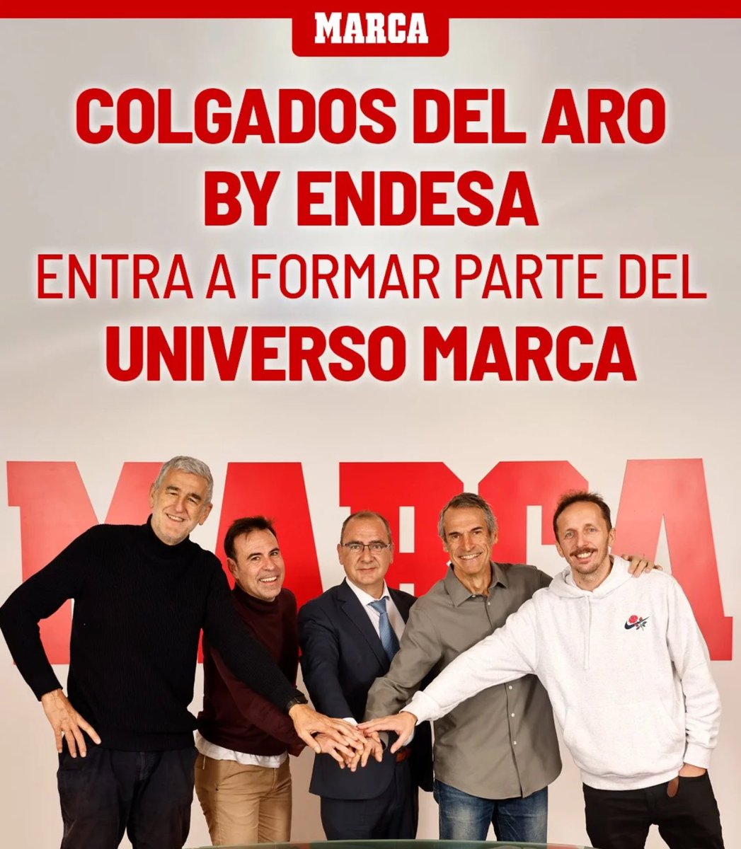 😍 FICHAMOS A LOS MVP’s

🏀 Colgados del Aro by Endesa entra a formar parte del Universo MARCA

🌟 El programa referente del baloncesto se podrá escuchar en Radio MARCA y ver en MARCA.com

🫱🏼‍🫲🏽 <a href="/Endesa/">endesa</a> <a href="/basketlover/">Endesa Basket Lover</a> 

￼📲 Todos los detalles: marca.com/baloncesto/acb…