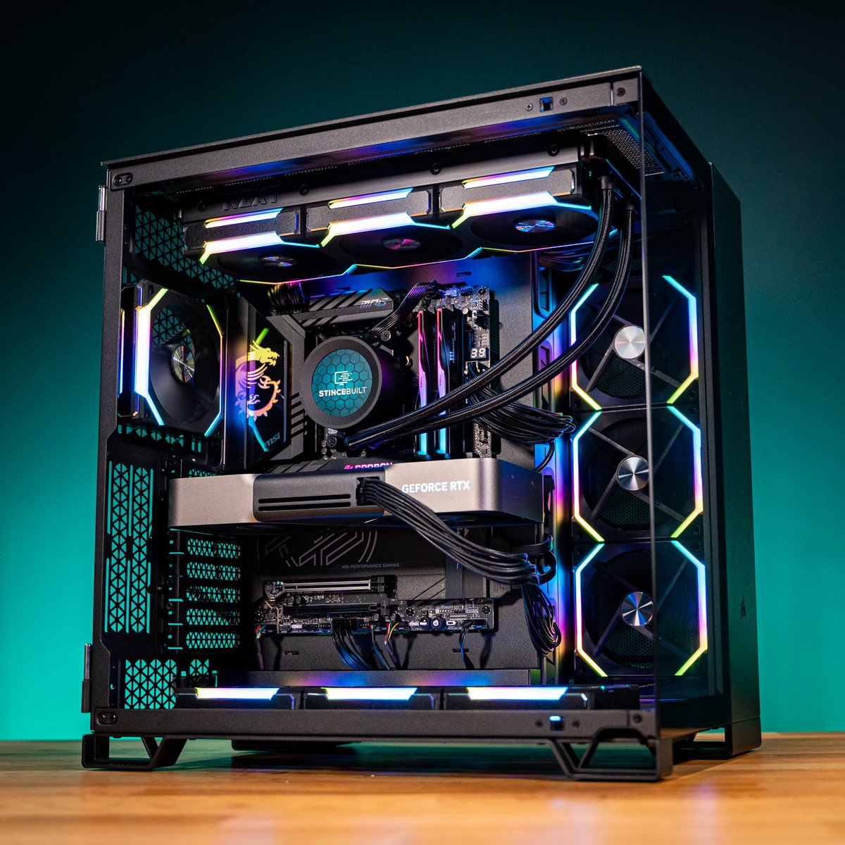 StinceBuilt's tweet photo. Level up with the new RTX 50 Series — unmatched AI power, ultra-fast frame rates, and next-gen ray tracing for the ultimate gaming experience! 🚀🔥 

Now Available on our website today! 👇🏻👇🏻 https://t.co/PsexbpH9Lm
