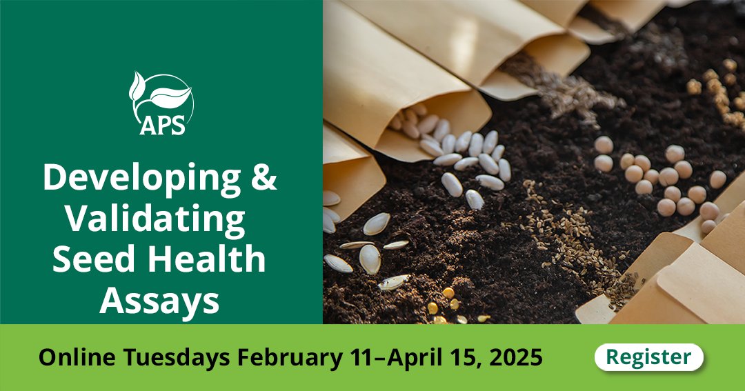 plantdisease's tweet photo. Full course schedule now live! Explore our speaker lineup for our new #APSCourse covering #SeedAssay development and validation starting February 11. Don't miss out! Learn more and save your spot: https://t.co/ewpymnXdJT https://t.co/3x64o7G6tK