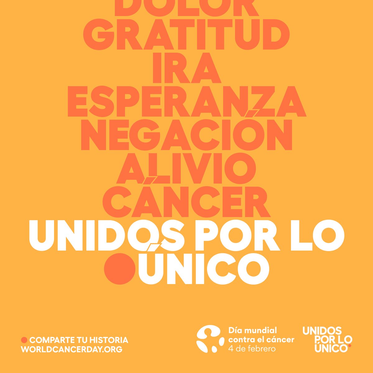 El cáncer es más que un simple diagnóstico médico: es un asunto profundamente personal. #WorldCancerDay
En #ASAPRECAN, como cada año, nos unimos a esta maravillosa campaña, donde el centro de todo serán las personas en el cáncer y nuevas formas de hacer la diferencia.