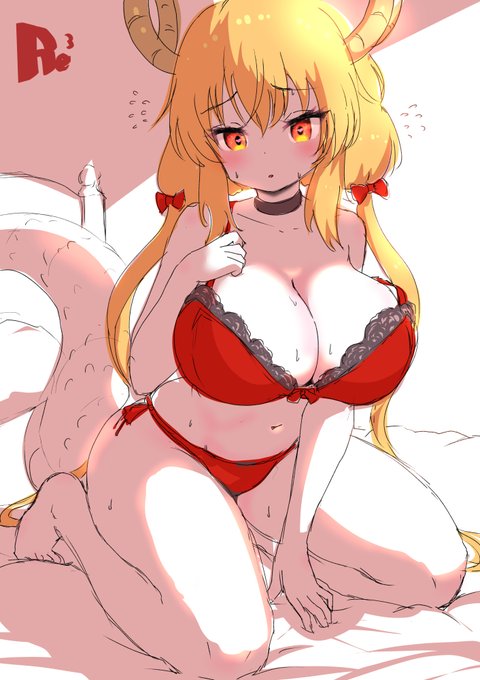 きょうのラフらくがき
赤い下着のトール 