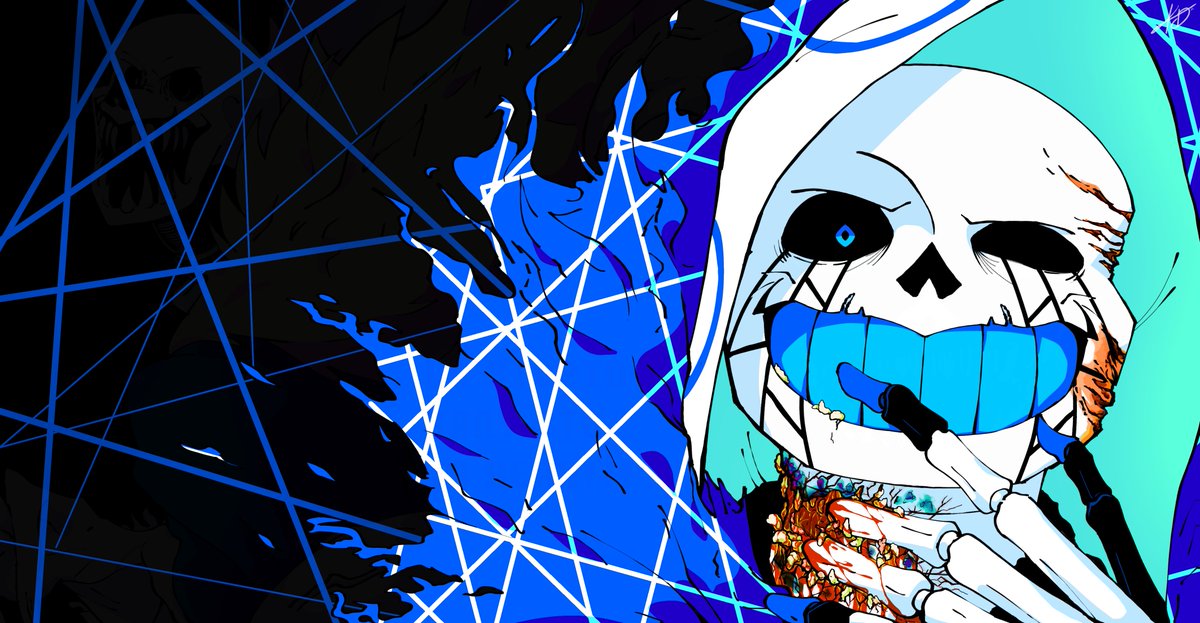 A normal 𝙈𝙄𝘿404zzz Art⚠️
No weird shit
#Error404Sans 
#utmv #undertaleAU
#sansau #undertale