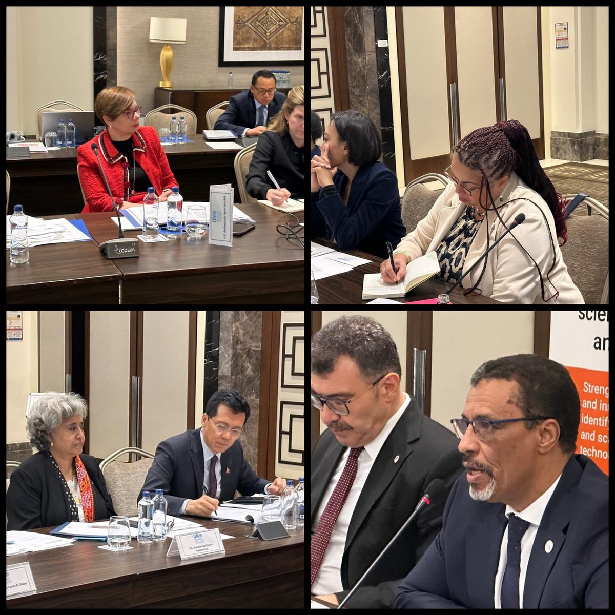 USGRabab_UN's tweet photo. Honoured to open the 9th Session of the @UNTechBank Council in Istanbul 🇹🇷. Grateful to Council members for their dedication &amp; pivotal role in shaping the Bank’s future. Strengthening digital &amp; tech capacity in #LDCs is crucial to advance #DPoA &amp; ensure no country is left behind. https://t.co/Bb25r1FZRh