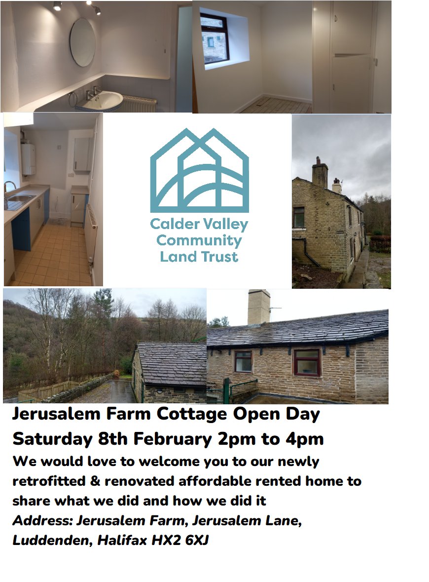 Calder Valley CLT (@cvclt1) on Twitter photo We would love to welcome you to our newly retrofitted & renovated affordable rented home at Jerusalem Farm. Find out what we did and how we did it. <a href="/HomesEngland/">Homes England</a> <a href="/RichardpanterH1/">@HomesRichardP</a> <a href="/CalderdaleFound/">Community Foundation for Calderdale</a> <a href="/CommLandTrusts/">Community Land Trust Network</a> <a href="/Calderdale/">Calderdale Council</a> <a href="/HidesWilson/">Heidi Waters</a> We would love to welcome you to our newly retrofitted & renovated affordable rented home at Jerusalem Farm. Find out what we did and how we did it. <a href="/HomesEngland/">Homes England</a> <a href="/RichardpanterH1/">@HomesRichardP</a> <a href="/CalderdaleFound/">Community Foundation for Calderdale</a> <a href="/CommLandTrusts/">Community Land Trust Network</a> <a href="/Calderdale/">Calderdale Council</a> <a href="/HidesWilson/">Heidi Waters</a>