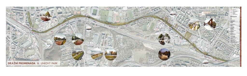 architekturnik's tweet photo. ZACHRAŇME DRÁŽNÍ PROMENÁDU NA P10
Drážní promenáda; projekt liniového parku, který měl být již dávno dokončen, je na mrtvém bodě. Letos v dubnu vyprší platnost pravomocného územního rozhodnutí a hrozí tak, že se celý projekt vrátí na začátek a stavba se prodlouží o pár let. 1/x https://t.co/AcZ69HPsW3