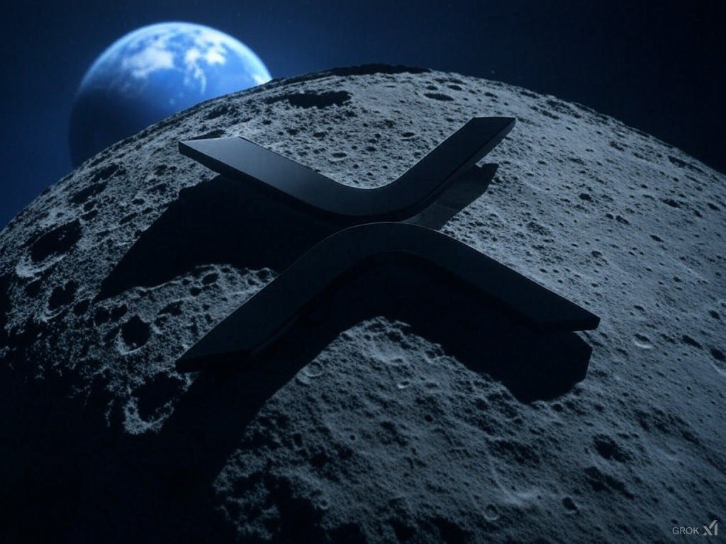 Something has been spotted on the dark side of the moon. XRP ⚒️