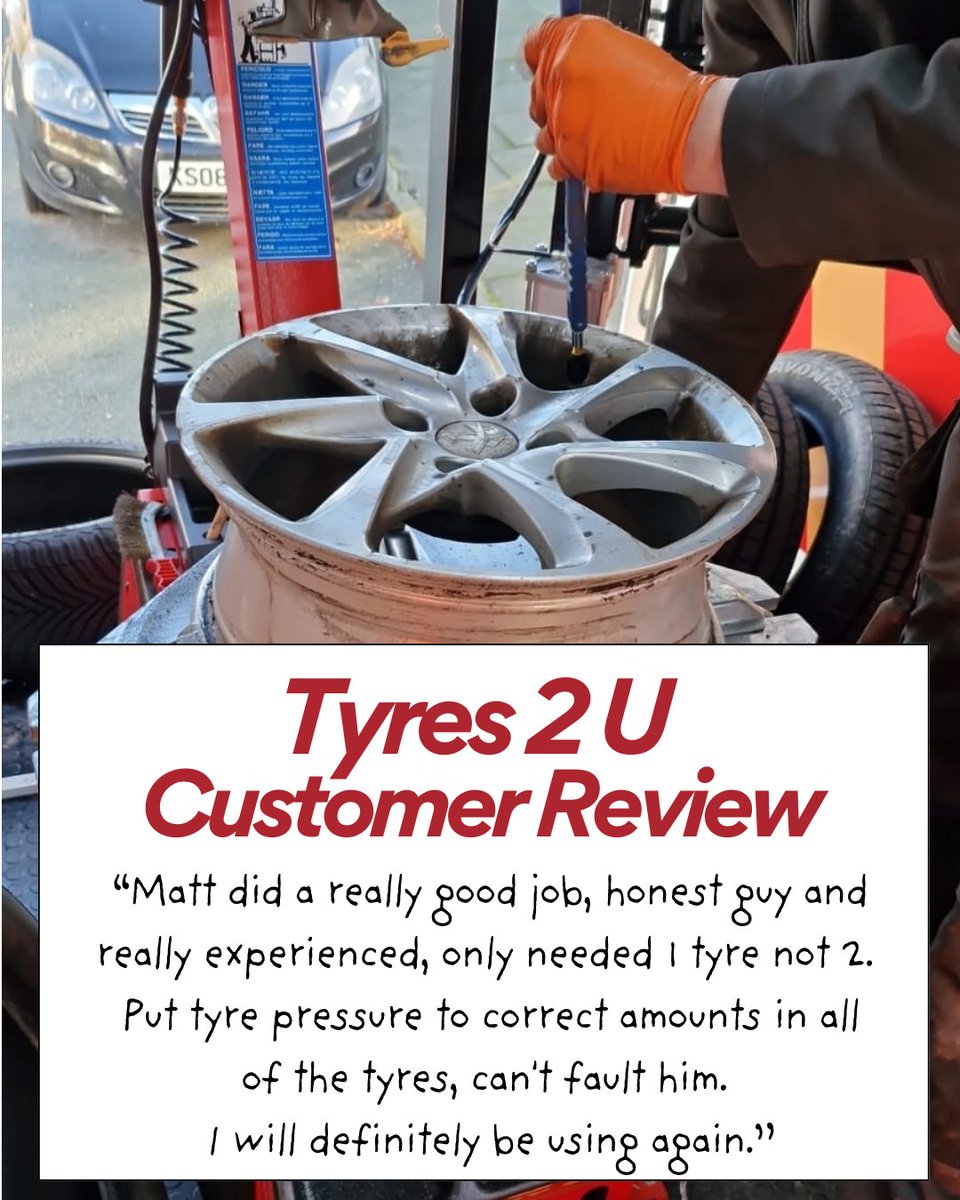 We have had our first customer review for Tyres 4 U 2 U!  Thanks to Paul for this feedback ✨
If you need our expert team to come to you to help with your car or van tyres, book in today!
📱 Call us on: 01516380906 or 07495893684.
#wirralmobiletyrefitter #mobiletyrefitterwirral