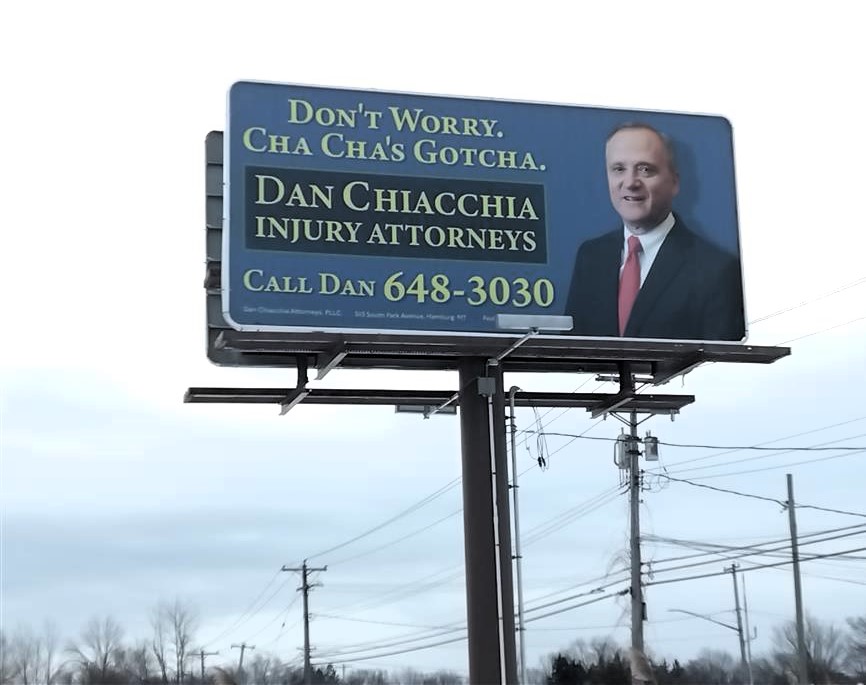 Don't Worry, Cha Cha Gotcha! 
716personalinjury.com
#LamarAdvertising #buffalony #injuryattorney