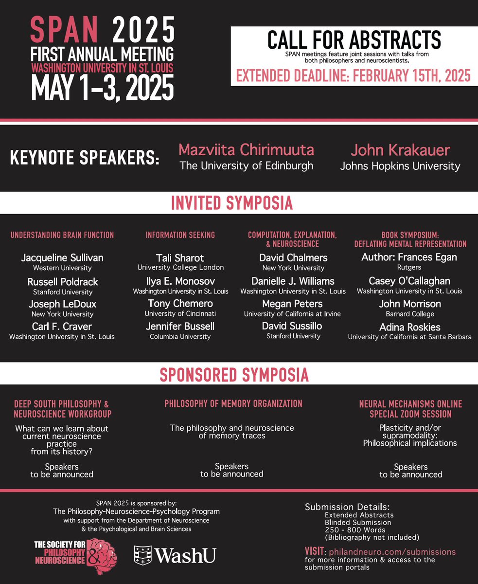 The abstract submission deadline for SPAN2025 has been pushed to February 15th!