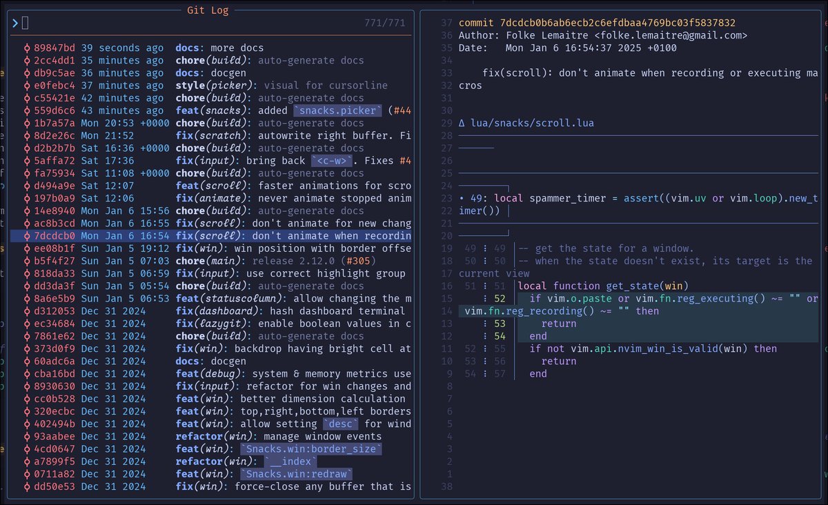 In case you missed it, I released a new snacks picker and today a file explorer for Neovim. Enjoy! 
github.com/folke/snacks.n…