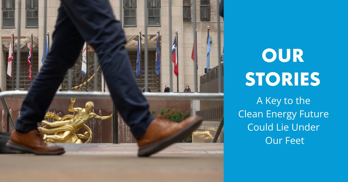Geothermal energy efficiently heats and cools buildings using stable underground temperatures. We're testing networks in Chelsea, Mount Vernon, and Rockefeller Center to reduce emissions, save energy, and support communities in New York. spr.ly/6015xc6xF #ourstories