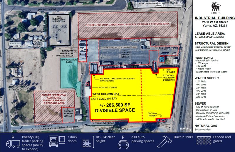 I am excited to work with F-Street Development on this lease assignment in #YumaAZ

Out of the gate we offer some of the most aggressive lease rates on ~300K SQ FT in the Southwest! 
#CausaSui
#BorderIndustrialAdvisor 
#IndustrialRealEstate
