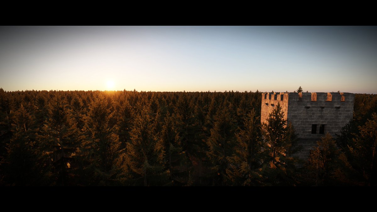 #ArmaReforger 

started expanding the castle structures in the forest east of koningen, not quite done, but at this point... its a w.i.p what can you expect xD