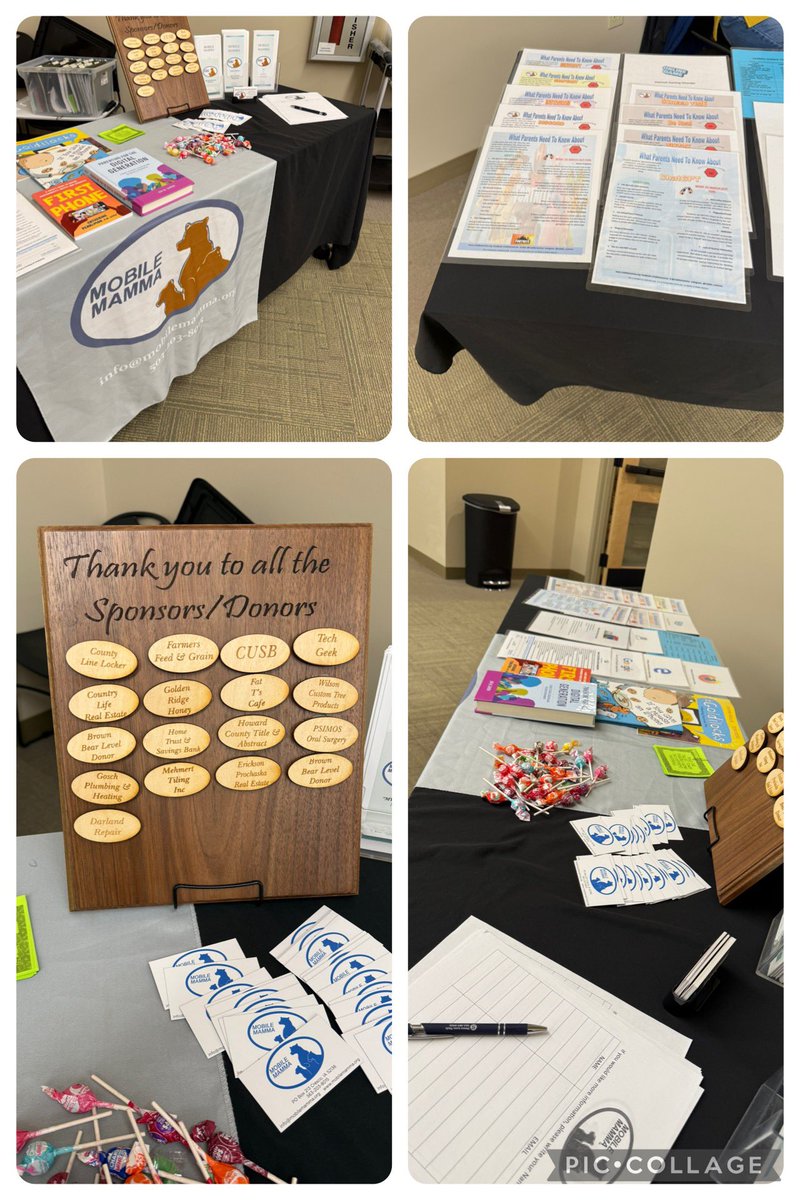 Ready to go to educate and inform families in Asbury,Ia.  Thank you Dubuque cty public health for allowing us to participate.