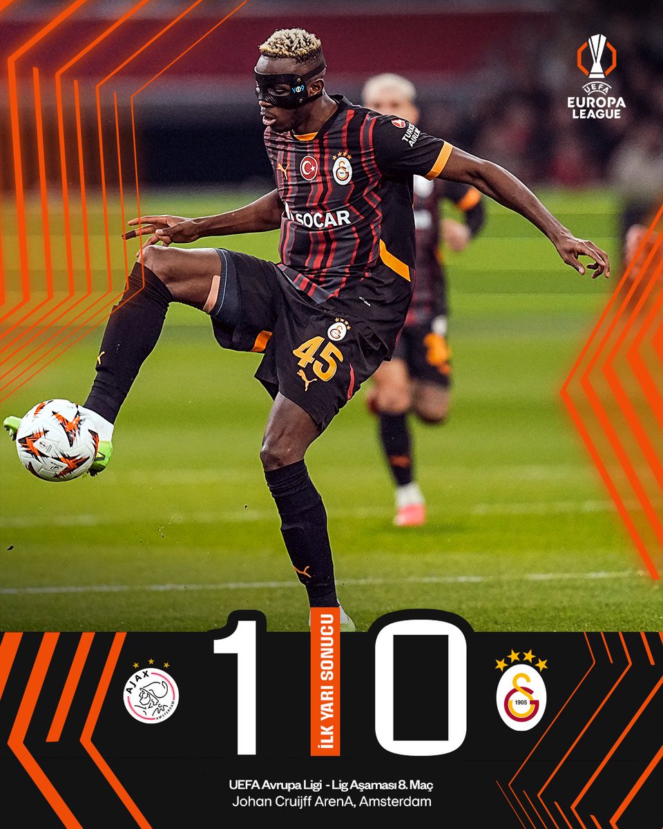 İlk yarı sonucu: Ajax 1-0 Galatasaray

#AJAvGS #UEL