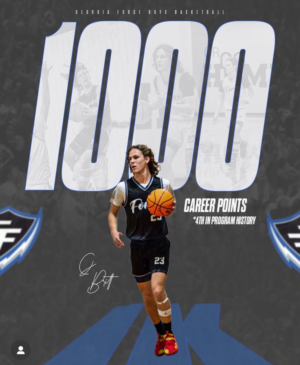 Thank you Jesus for this and to all my coaches and teammates! 1000 points and still going!!! #stillgrinding