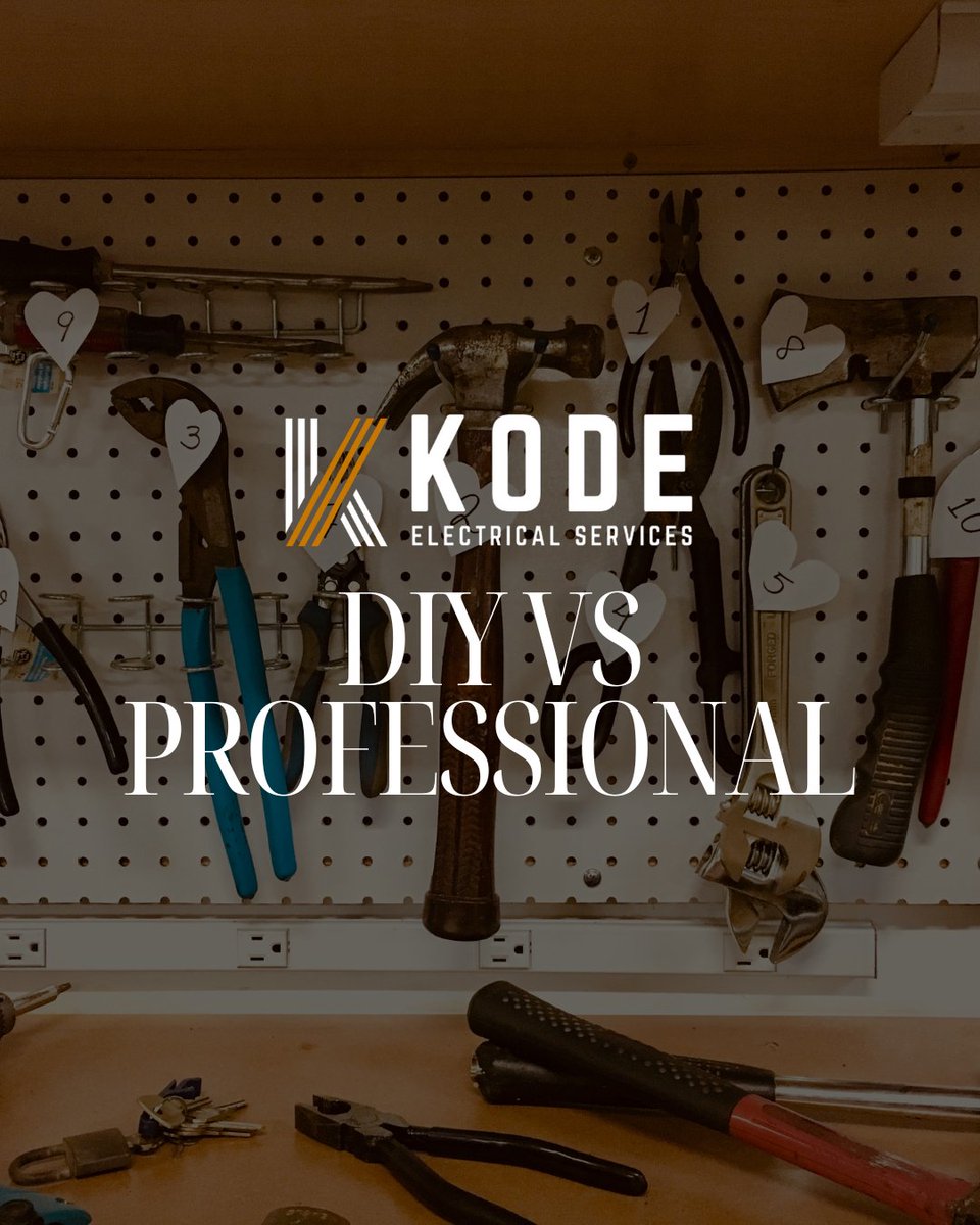 KodeElectricYGK's tweet image. Thinking about tackling an electrical project yourself? ⚡ Some jobs are better left to the pros to keep your home and family safe. #CallTheExperts #ElectricianTips #PoweringYourProjects