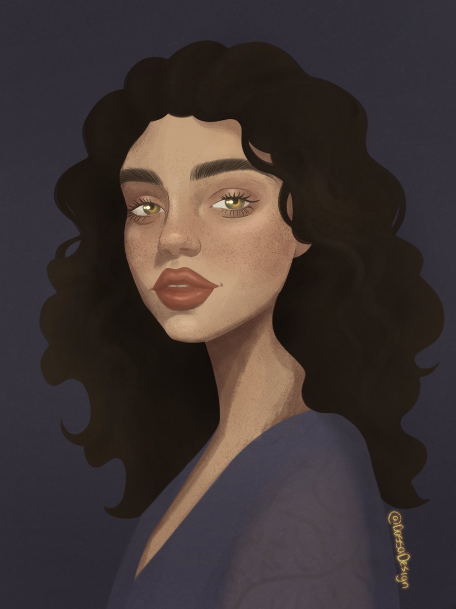 DassaDesign's tweet image. Tried out some more painterly brushes while having some down time on my holiday. Her face shape maybe changed a little but loving the aesthetic. Can't decide if it's done yet though. 

#vtm #vampirethemasquerade #oc #vampire #vtmb #characterart #art #ravnos #ttrpg