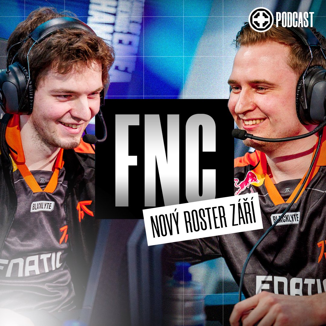 riftczech's tweet photo. Fnatic po prohře prvního zápasu září, Caliste opravdu spasil KC, Carzzymu to kliká a Larssen se fláká a zasekl se v Masteru! 😳 Nová epizoda podcastu je na našem YouTube a Spotify RIFTCZECH, tentokrát i s nováčkem v sestavě! 😁 https://t.co/29sVEJB8My