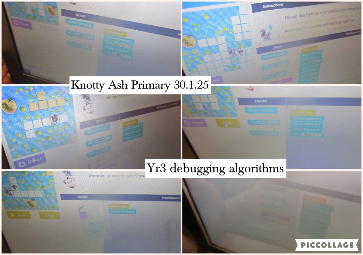 Today, Yr3 pupils were debugging algorithms to help navigate a sprite through a maze, using 'Code.org' <a href="/AshKnotty/">Knotty Ash Primary</a>