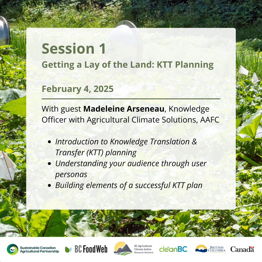 BCFoodWeb's tweet image. There's still time to grab a seat for @bcacarn and @bcfoodweb’s Seeding Success: Enhancing Farmer-Centered Science Communication! 💻🌱 

🌾Find more info and register through the link below:
bcacarn.ca/events/5801-2/
