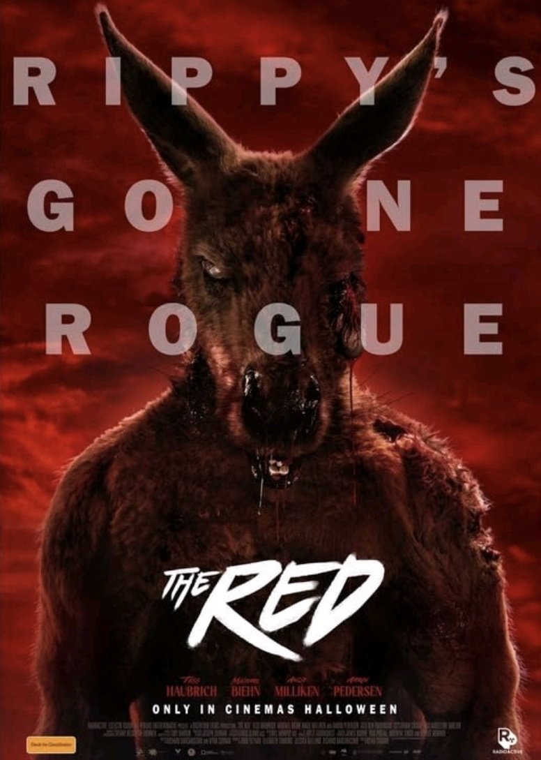 BadMovieCult's tweet photo. #nowwatching
Giving this a fair go, mate
Rippy aka The Red (2024)
Obsessed with living up to her dead father's legacy, a young sheriff finds her mettle tested when locals are found ripped to shreds
#michaelbiehn
#rippy #thered #killerkangaroo #creaturefeature #horrorfilm https://t.co/Ee8D2eNH76
