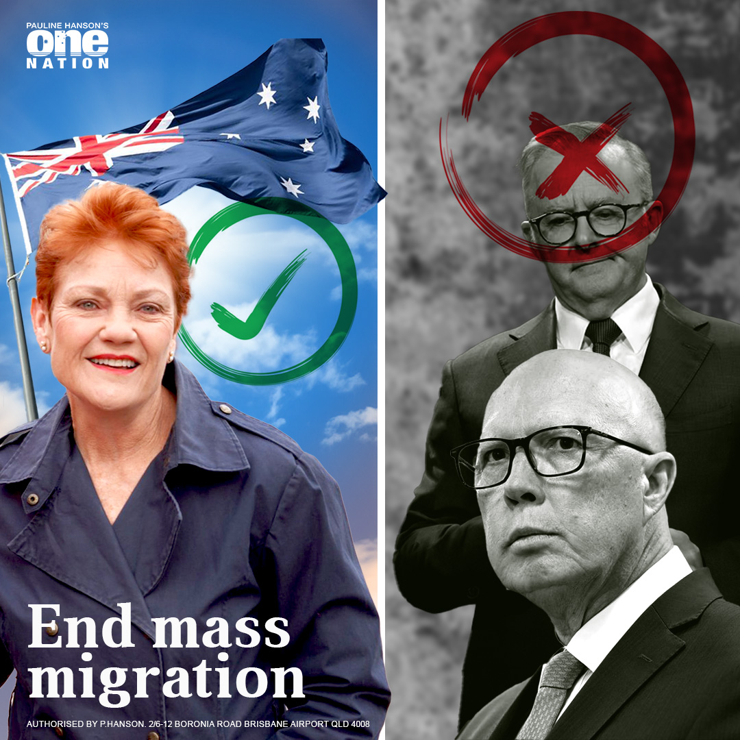 Enough is enough. Labor under Albanese has pushed Australia to breaking point with mass migration and unnecessary visas. Our cities are overcrowded, housing is unaffordable, and for young Aussies wanting to start families, finding a home feels hopeless.

The exploitation of