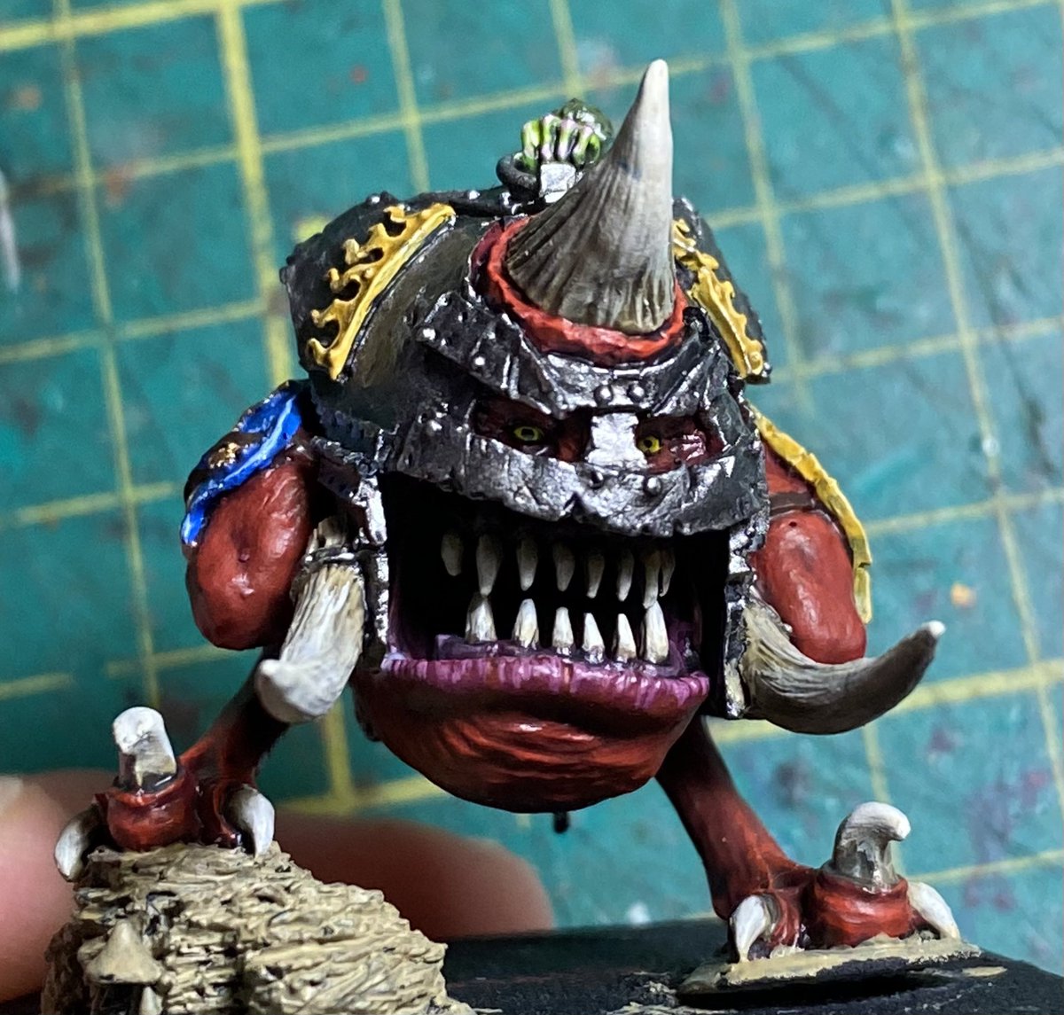 joshthepaintguy's tweet image. Got some paint on the rest of the command set 

#warhammer #theoldworld #orcs #WarhammerCommunity #Goblin #orcsandgoblins