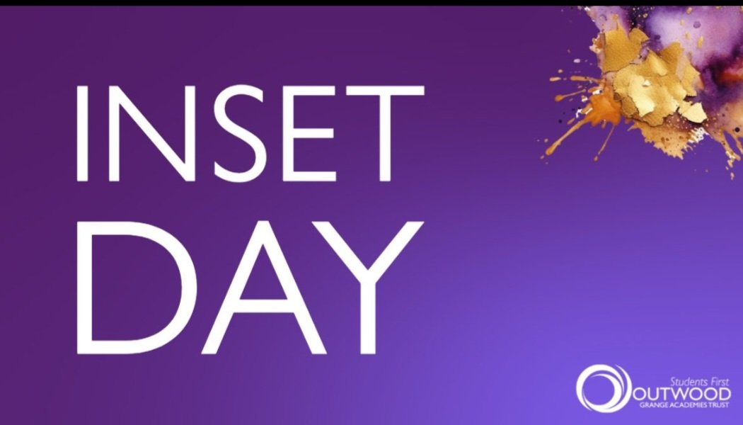 INSET DAY!

Just a reminder that we'll be closed to all students on Monday 3rd February as colleagues from all academies across the #OutwoodFamily will be gathering for a professional development day.

Our academy will re-open to all students as usual on Tuesday 4th February.