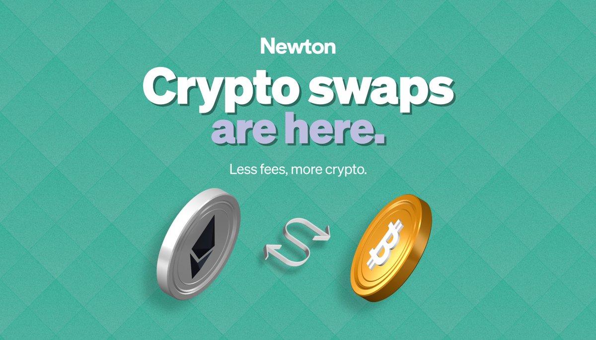 Less fees, more crypto, Swaps are here! You can now swap directly between  BTC and ETH, with more pairs coming soon! ➡️Trade crypto directly with no  CAD conversions needed. ➡️One trade instead