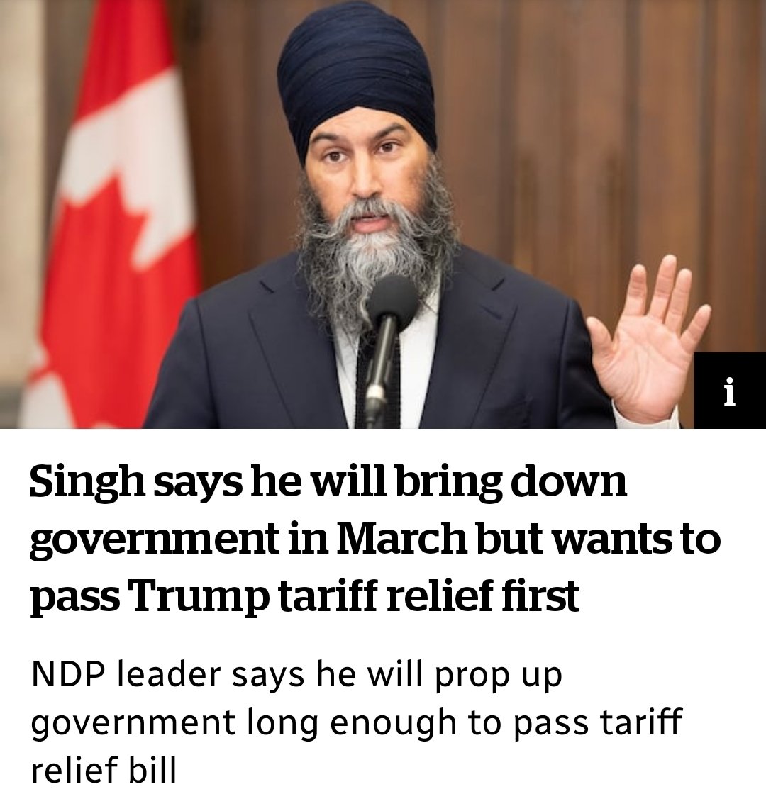 singh_hypocrisy's tweet image. When I told you a month ago that I would bring down the government, I lied.

This "one more bill" talk is just to butter you up to the idea that I'm going to keep the Liberals in power indefinitely.

I'm a lying hypocrite.
