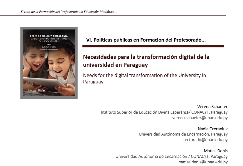 Artículo completo: researchgate.net/publication/38…

<a href="/UNAE_Enc/">UNAE</a> 
<a href="/conacytparaguay/">Conacyt Paraguay</a>
<a href="/red_alfamed/">Red Alfamed</a> 
<a href="/AlfamedRed/">Red Alfamed Joven</a> 
<a href="/NCzeraniuk/">Nadia Czeraniuk</a>
<a href="/vere_sch/">Verena Schaefer</a>