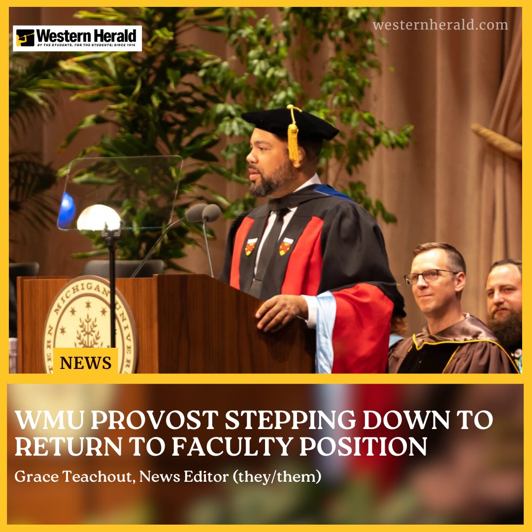 Western Michigan University Provost and Vice President for Student Affairs Julian Vasquez Heilig will be stepping down and returning to a faculty position to “pursue his passions” announced in an email Thursday.

westernherald.com/news/article_5…