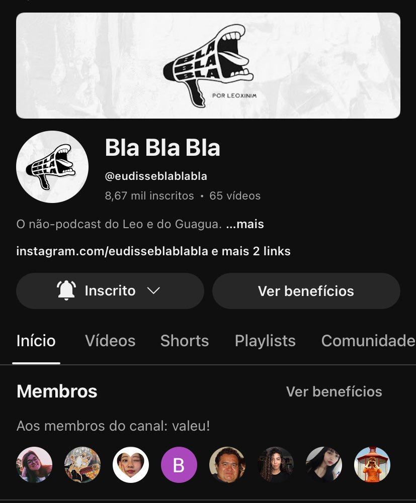 ansioso pro bla bla bla bater 10 mil inscritos