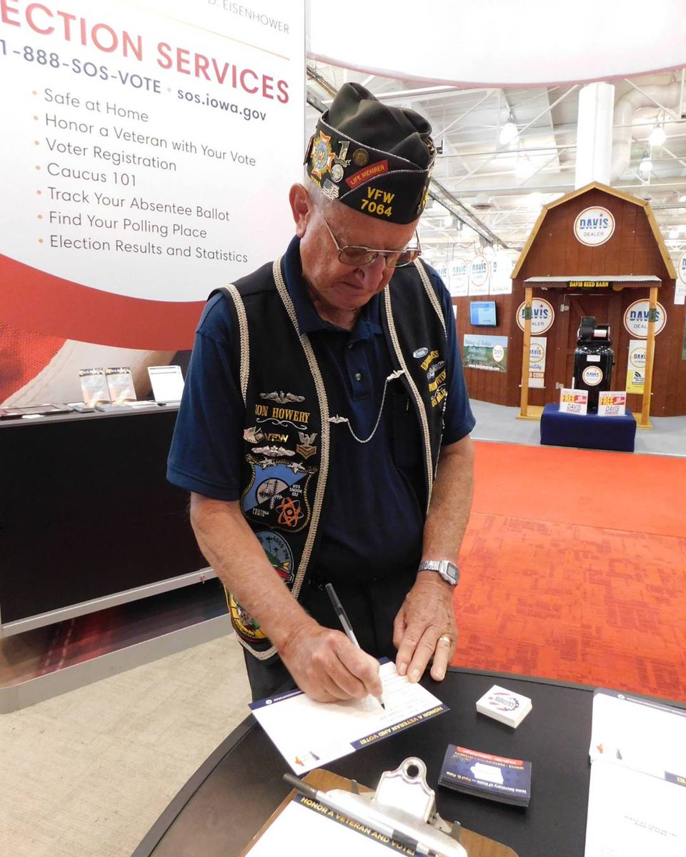 IowaSOS's tweet image. During #NationalStorytellingWeek, we celebrate the power of stories to connect &amp;amp; inspire. Through our Honor a Veteran program, we share the stories of Iowa’s veterans—their courage, sacrifice &amp;amp; service. Honor a veteran in your life at sos.iowa.gov/honoraveteran.