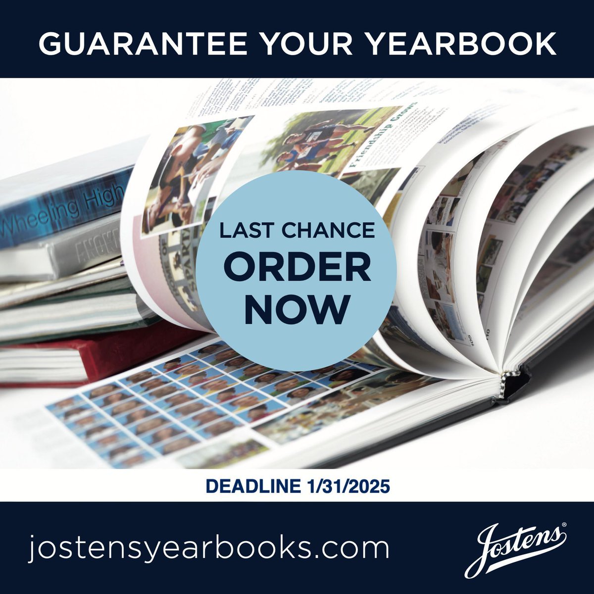 DEADLINE IS TOMORROW!!!  To guarantee your 2024-2025 Lake Middle School Yearbook, order by January 31st. After Jan. 31st, students will NOT be guaranteed a yearbook and may be put on a waitlist. HURRY! DON'T DELAY!  Visit jostensyearbooks.com.