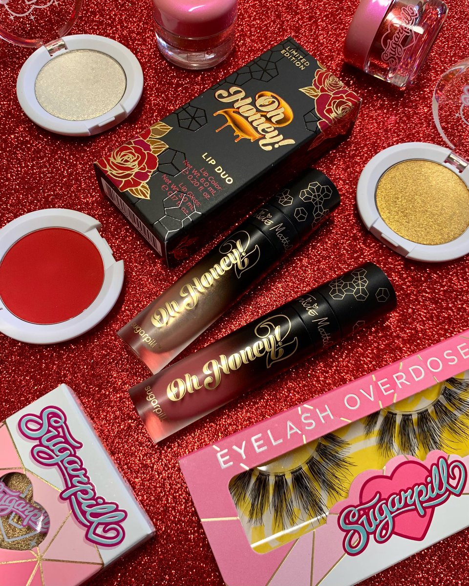 sugarpillmakeup's tweet photo. Lucky you - our Lunar New Year sale is here! โฅ๏ธ๐ 50% off select red and gold shades and all false lashes, only at https://t.co/qqUZuEHO9x! ๐Sale ends Friday 11:59pm PT ๐งจ #sugarpill #indiemakeup #womanowned #asianowned
#dragmakeup #asianmakeup #lunarnewyear2025 https://t.co/sXqPaPlmmf