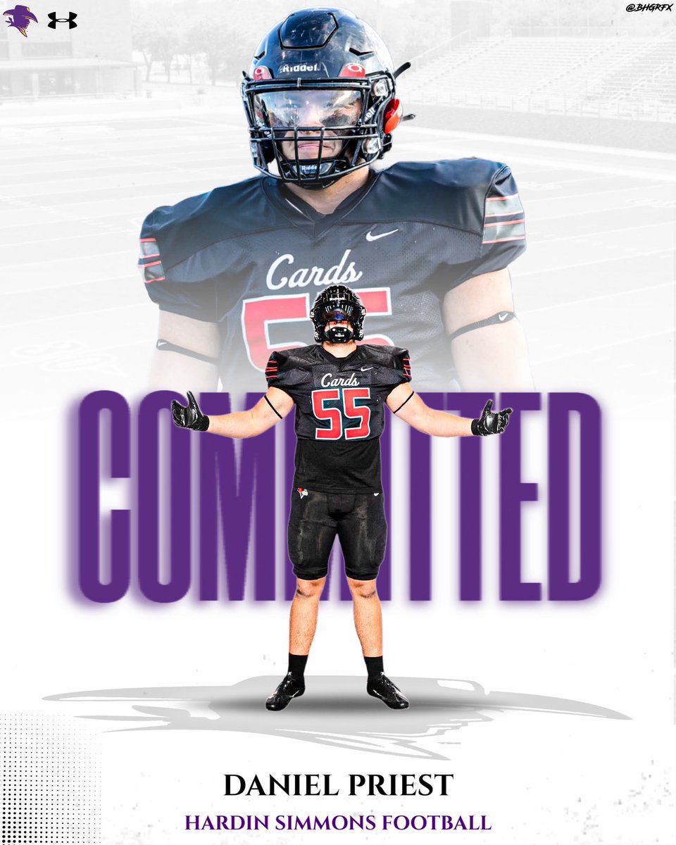 DanielPriest55's tweet image. Blessed to say that I am committed to @HSUCowboys Thank you to my parents, coaches, and teammates! #AGTG #BBCG #EYS 

@ahart61 @CoachBGunn @RossRoby1 @CoachMoH_ @_CoachMarshall_ @RecruitFWC @FWC_CardinalFB