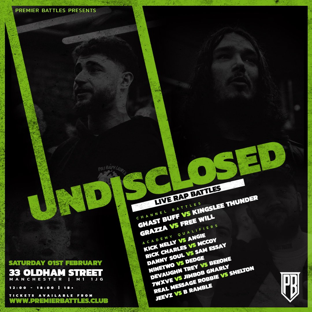 PremierBattle's tweet image. THIS WEEKEND!!

We're live in Manchester &amp;amp; London with the first round of the Academy series!

Tickets off sale tomorrow at 10PM

premierbattles.club