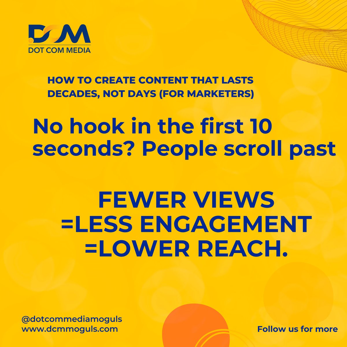 dcmmoguls's tweet image. In social media, chasing numbers can lead to clickbait. While reach is good, staying in your audience&apos;s mind creates lasting results. Here’s how to make an impact that sticks. 👌👌👌 #DotComMedia #DigitalMarketing #ContentThatWorks #MarketingTips #SocialMediaStrategy