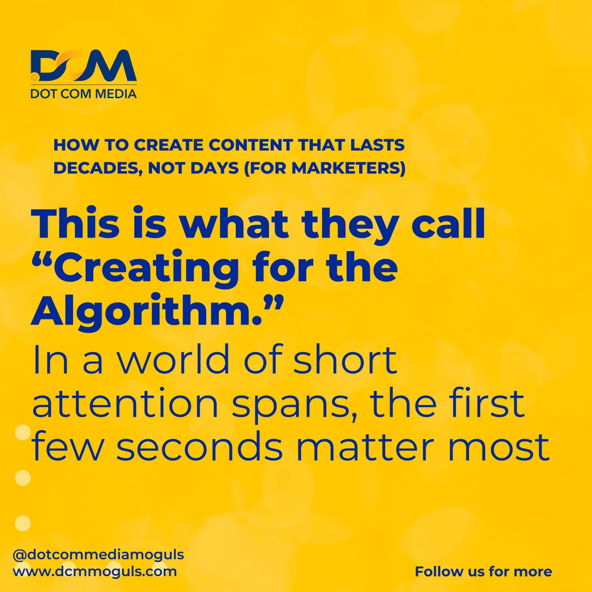 dcmmoguls's tweet image. In social media, chasing numbers can lead to clickbait. While reach is good, staying in your audience&apos;s mind creates lasting results. Here’s how to make an impact that sticks. 👌👌👌 #DotComMedia #DigitalMarketing #ContentThatWorks #MarketingTips #SocialMediaStrategy