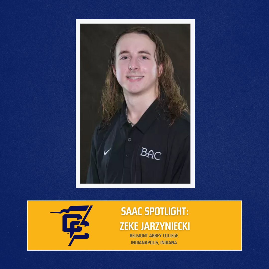 ConfCarolinas's tweet photo. In this week’s SAAC spotlight we feature @abbeyathletics  Men's Volleyball Player Zeke Jarzyniecki! Zeke was recently named to the NCAA Division II National Student-Athlete Advisory Committee and will serve as the Conference Carolinas representative #leadingtheway! https://t.co/iYCJ0AqnX1