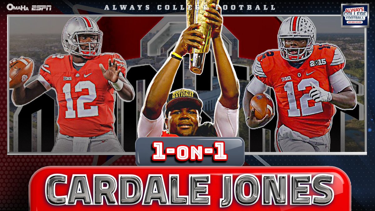 Always College Football (@alwayscfb) on Twitter photo Today on Always College Football:
🔘 1-on-1 with <a href="/OhioStateFB/">Ohio State Football</a> legend <a href="/CJ1two/">Cardale Jones</a>‼️
➖Journey to Columbus
➖The 2014 season 🏆
➖Would Cardale have transferred if he could have?
➖What his NIL would have been after title run
➖What could've been in 2015 & MORE
🔗: Today on Always College Football:
🔘 1-on-1 with <a href="/OhioStateFB/">Ohio State Football</a> legend <a href="/CJ1two/">Cardale Jones</a>‼️
➖Journey to Columbus
➖The 2014 season 🏆
➖Would Cardale have transferred if he could have?
➖What his NIL would have been after title run
➖What could've been in 2015 & MORE
🔗: